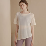 Quick-Dry Loose Fit Ice-Feel Yoga Top for Women – Flattering Sports Blouse