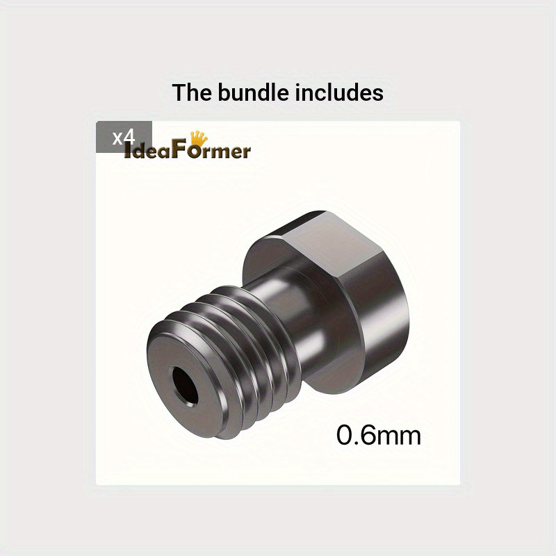 Hardened Steel 3D Printer Nozzle Set for 1.75mm Filament