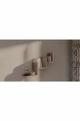80x16x50cm decorative shelf set with chipboard construction