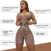Hourglass Body Shaper & Waist Trainer with Chest Support