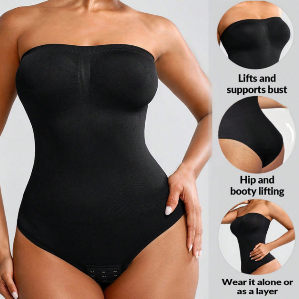 Seamless Body Shaper Push-Up Jumpsuit