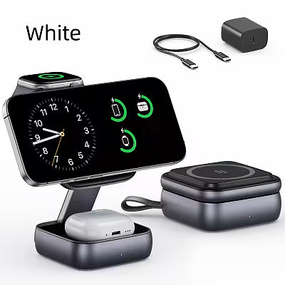 Wireless Charger Stand with Multi-Function Folding Desk