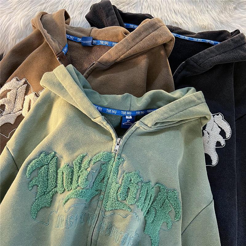 Devil Letter Print Oversized Hoodie for Women