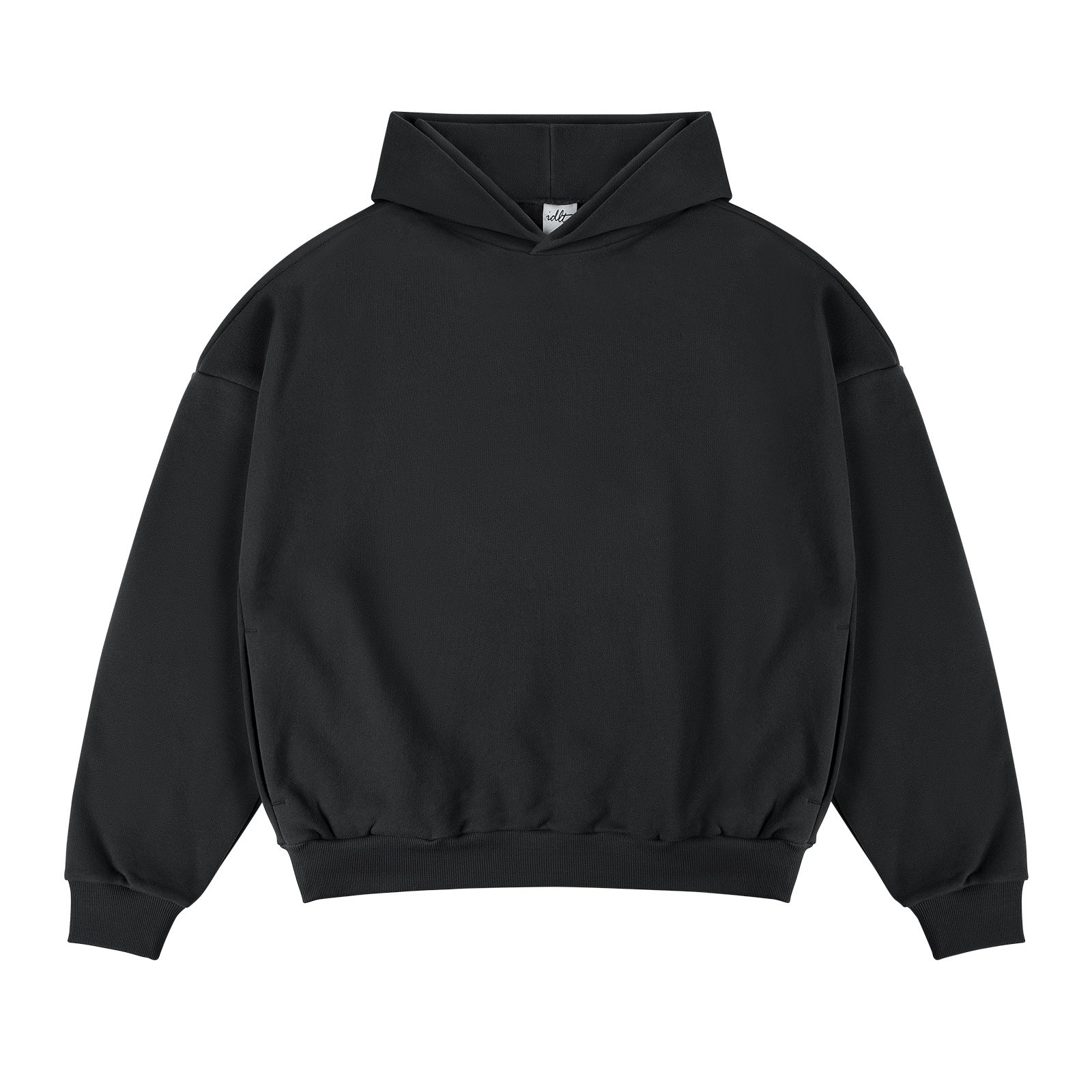 Unisex Fleece-Lined Drop Shoulder Casual Pullover Sweater