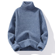 Cozy Solid Turtleneck Knit Sweater for Women