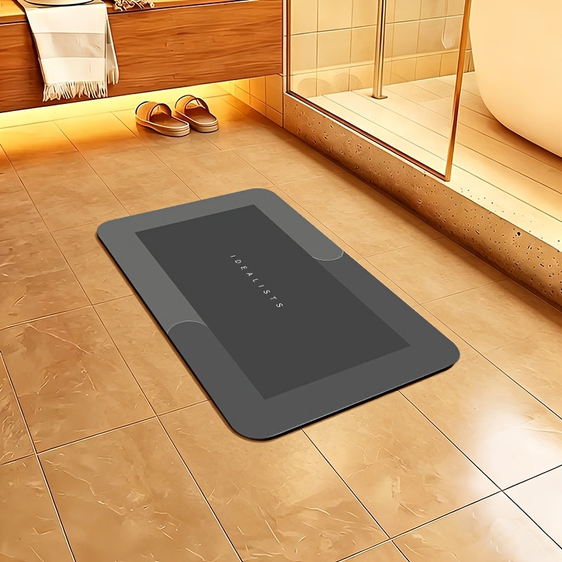 Super Absorbent Quick-Dry Bath Mat with Non-Slip Diatomite Design