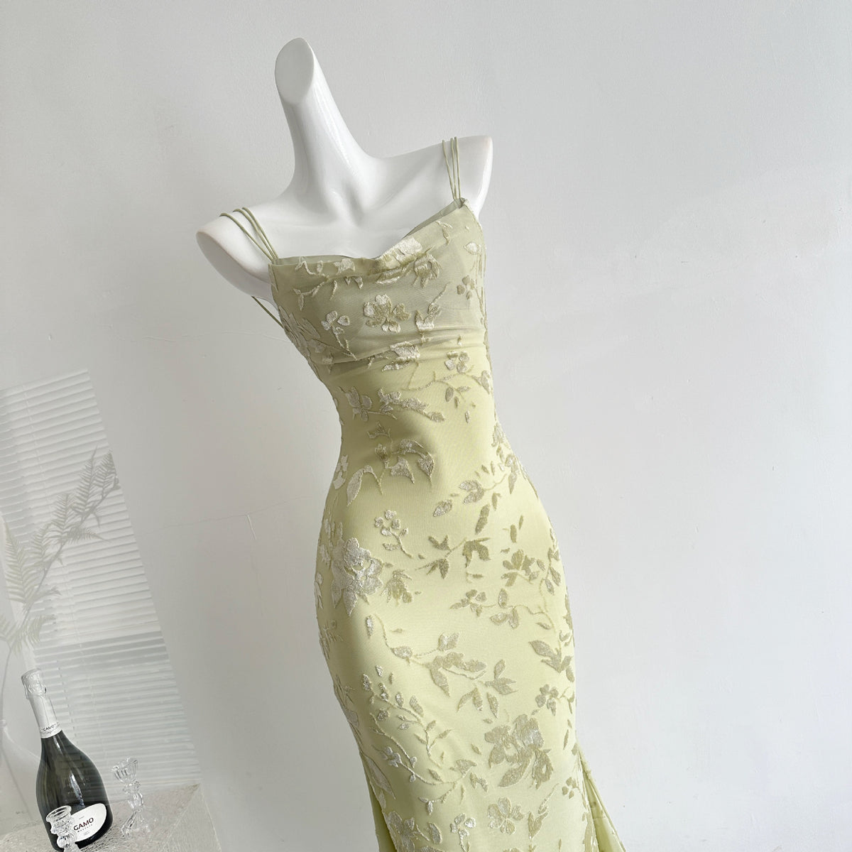 French-style Tulle Long Dress Strapless Dress