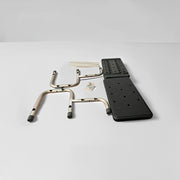 Portable Stainless Steel Double‑Layer Step Stool with Anti‑Slip Plastic Treads – Supports up to 440 lb