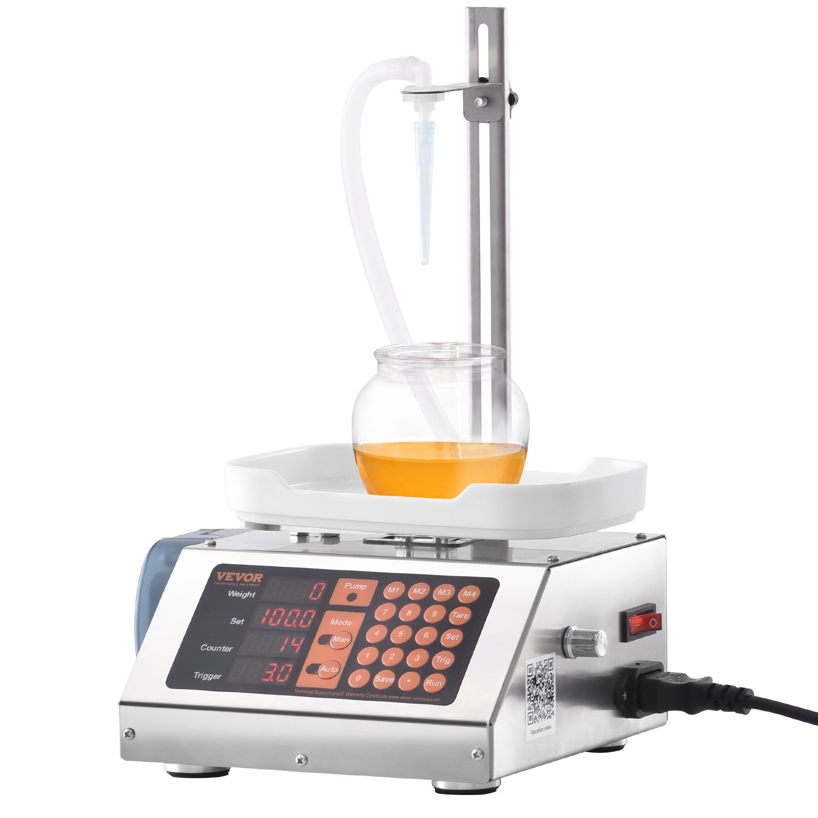 Automatic Single‑Nozzle Liquid Filling Machine – Digital Control, 1 L‑17 L /min Flow, Diaphragm/Gear/Peristaltic Pump