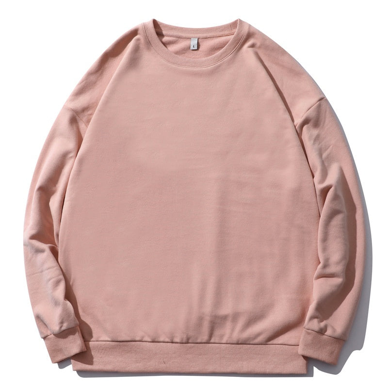 Cozy Fleece-Lined Solid Pullover Sweater for Men