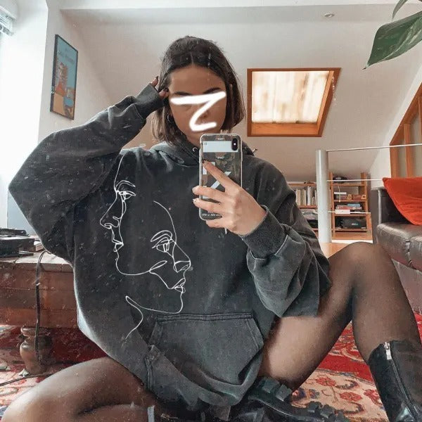 Comfortable & Versatile Fashion Printed Hoodie