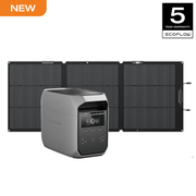 EcoFlow Portable Power Station DELTA 3 Classical, 1024Wh LiFePO4 Battery, 1800W AC Output with X-Boost technology, 1 Hr Fast Charge, Solar Power Bank For Home or Outdoors Use