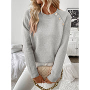 Women's Casual Cardigan Button Knitted Sweater