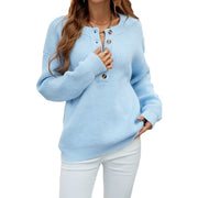 Fashionable Solid-color Pullover Autumnwinter Sweater for Women