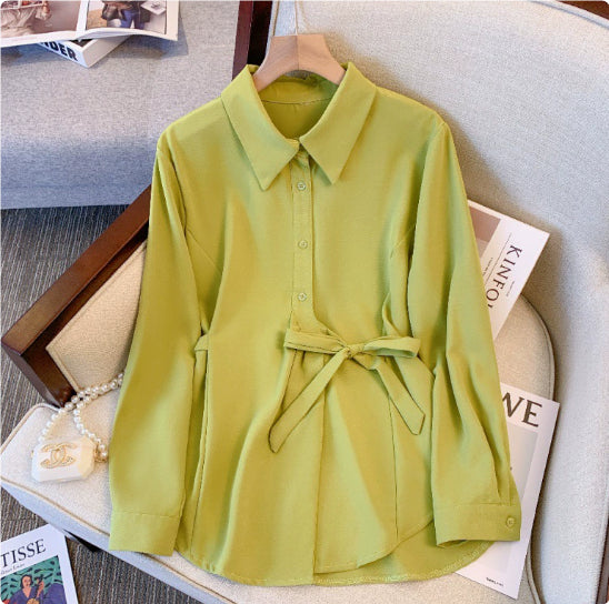 Large Lazy Style Long Sleeved Shirt For Women