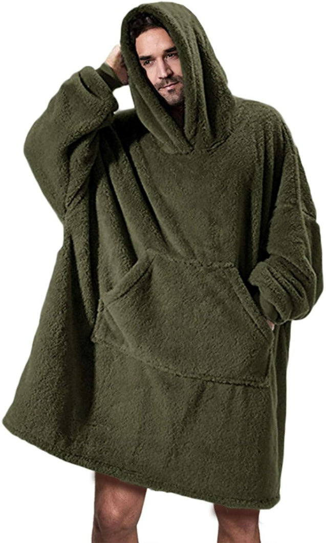 Cozy Oversized Winter Hoodie with Pocket for Women