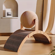 Heavy-duty Interactive Cat Scratcher With Ball - Sturdy Jute Rope Scratching Post, Non-toxic Natural Fiber For Indoor Cats, Climbing, Scratching, Play - Ideal For All Breeds & Ages, Feline