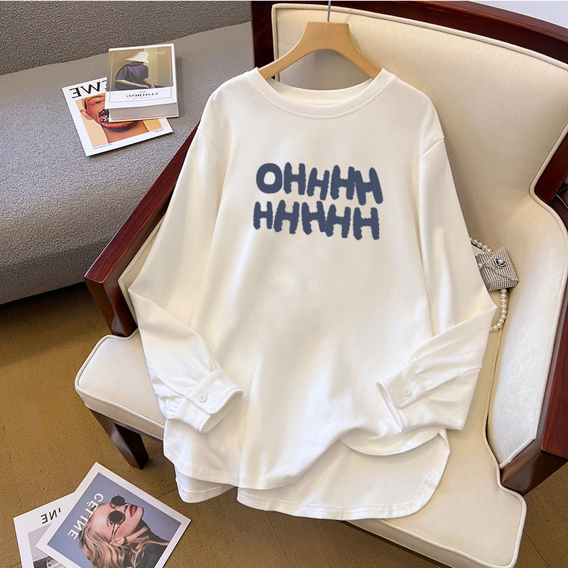 Cute Anime Print Cotton Long Sleeve Sweatshirt
