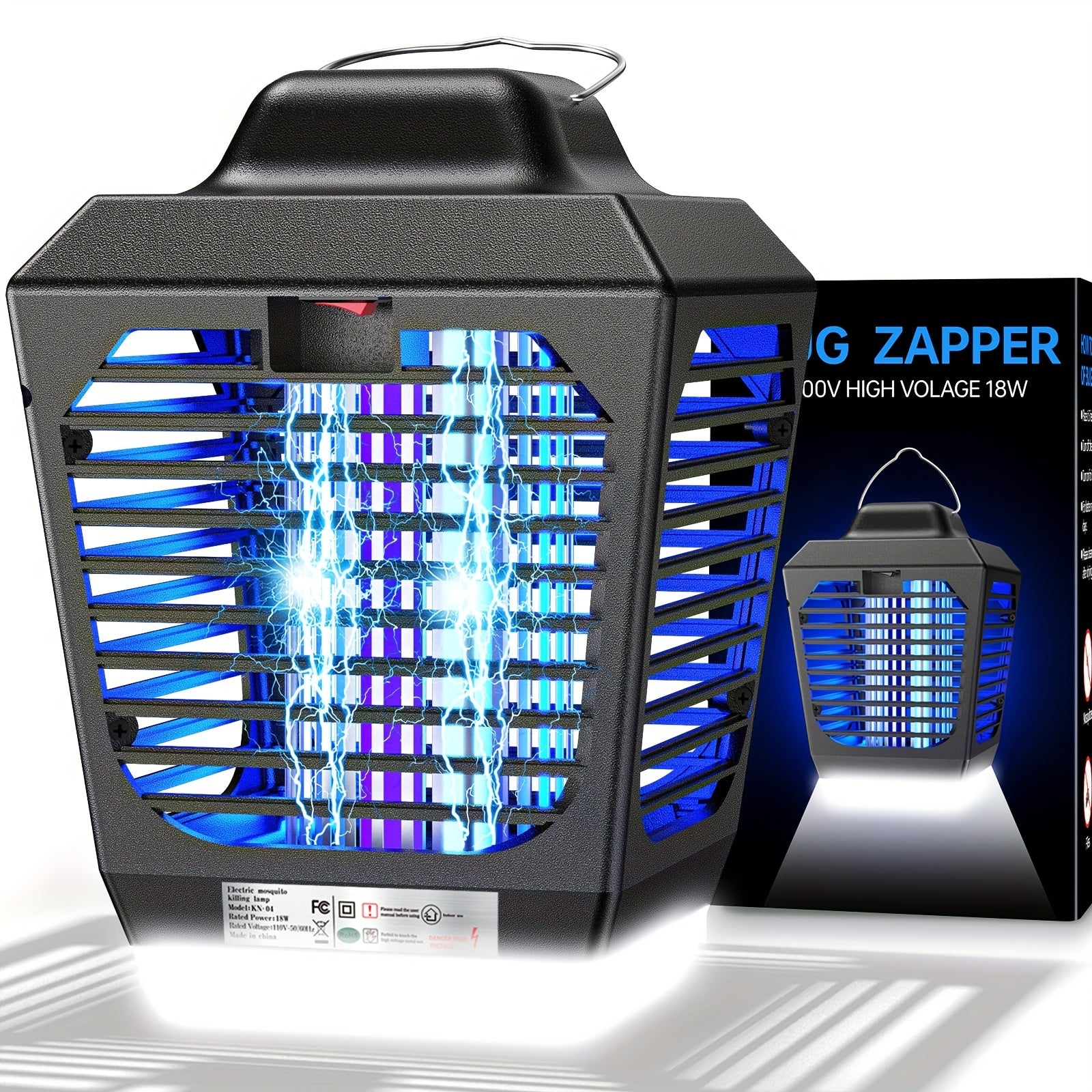Electronic Bug Zapper with Metal Mesh for Home, Kitchen & Bedroom