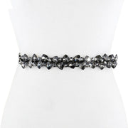 Rhinestone Elastic Waist Belt