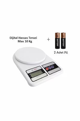 10kg Digital Kitchen Scale with LCD Display – Oversized Platform, Precision Weighing