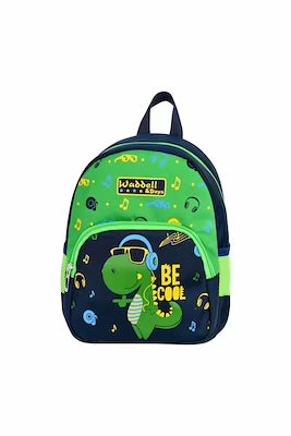 Dinosaur Print Kindergarten Backpack 3017 – Water‑Resistant Two‑Compartment Bag