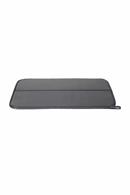 Foldable polyester dish drying mat gray 45x36cm