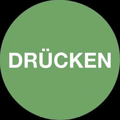 Dual‑Sided Pull/Press Door Sticker – Ø50 mm Self‑Adhesive