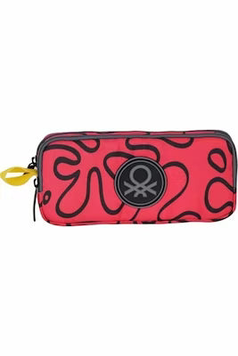 Red split pen holder for double pens