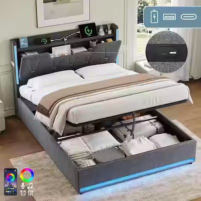 Double Bed Frame w/ Storage