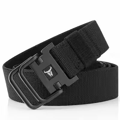 Durable Canvas Belt with Double Ring Buckle
