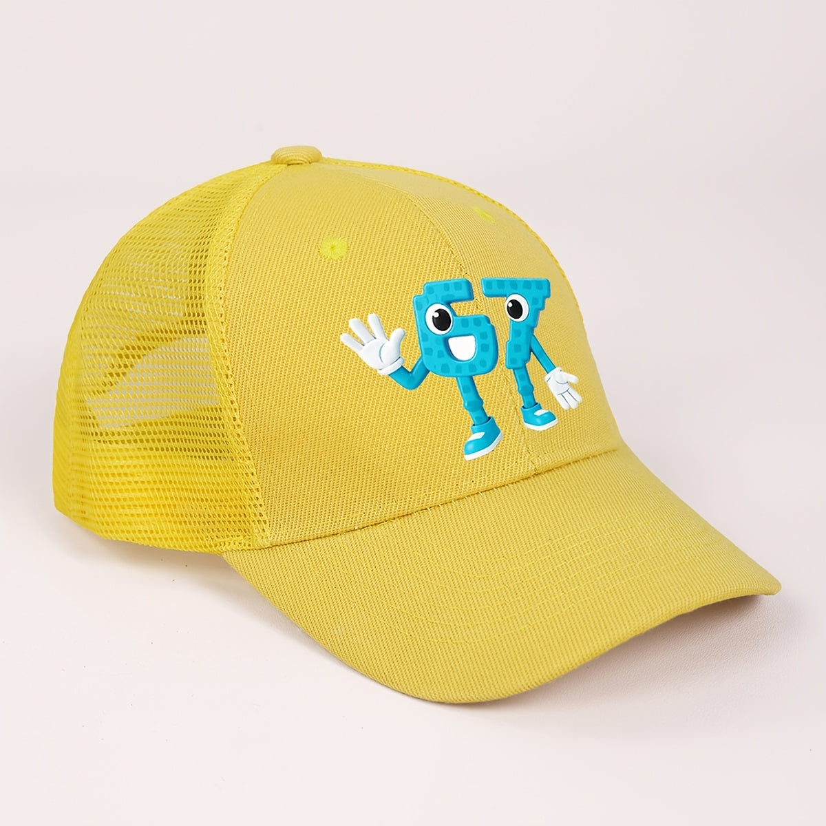 Adjustable Lightweight Baseball Cap for Kids with Number 67