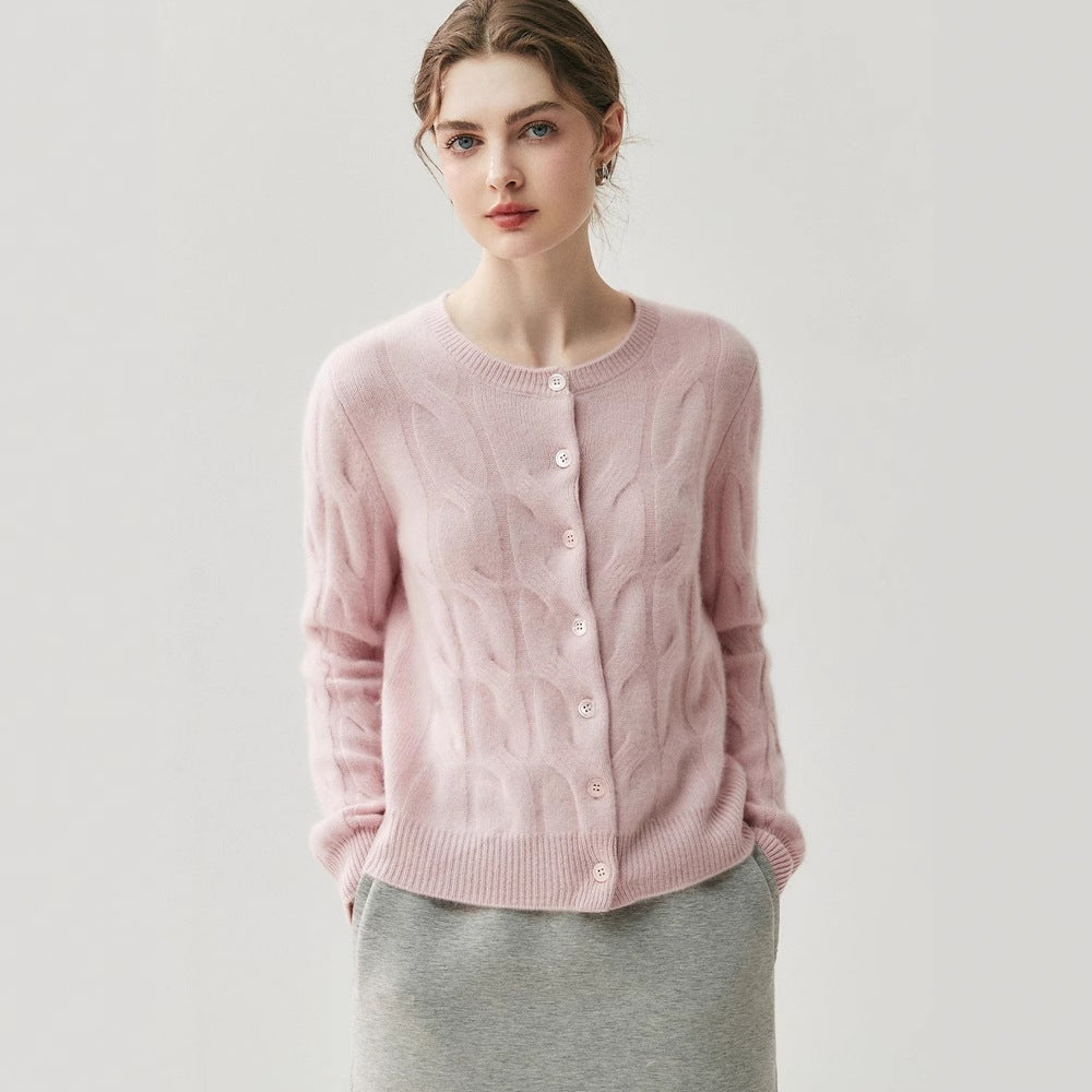 Ribbed Sweater with a Crew Necksoft