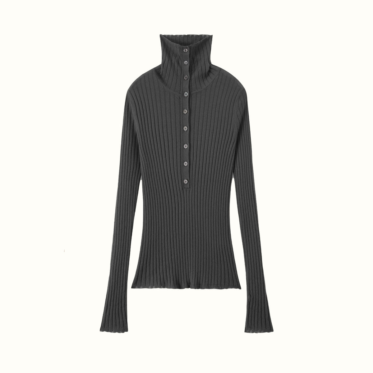 Ribbed Base-layer Sweater Chunky Turtleneck Wool Knit Pullover Underlayer Sweater Womens Slim-fit