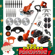 Portable Home Cordless Electric Lawn Mower, Yard Weeder/Cordless Lawn Mower With 3 Blade Sizes And Two High-Capacity Lithium-ion Batteries, Strong Power, Lots Of Freebies, Suitable For Lawn, Yard, ...