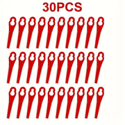 30-Pack Plastic Lawn Mower Blades – Key Gourd-Shaped Cutting Blades for Garden Mowers