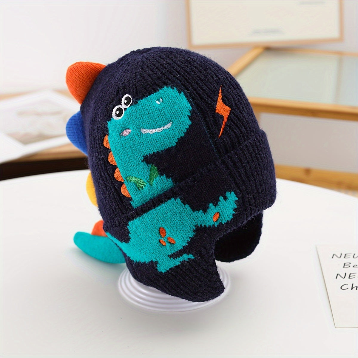 Dinosaur Ear-Protecting Winter Hat for Kids