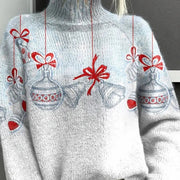 Autumn and Winter Christmas Long Sleeve Shawl Collar Christmas Tree Sweater