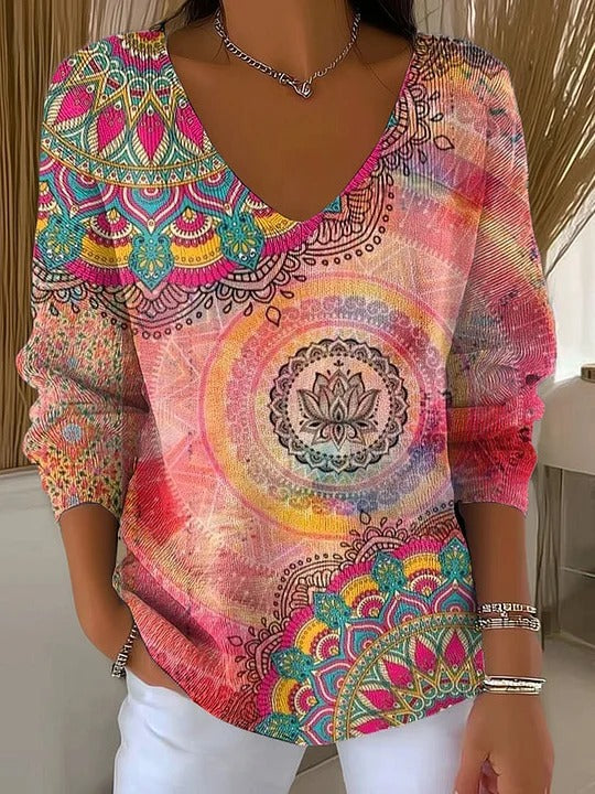 Long Sleeve Sweater Autumn and Winter Printing Fashion Loose Cool Sweaters Women's Clothing