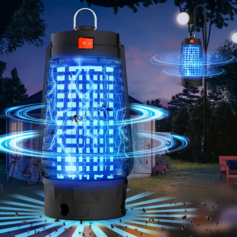 Portable ABS Plastic Bug Zapper Lamp – Electronic Mosquito and Fly Trap for Home