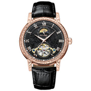 Timeless Style Mechanical Watch with Sunflower Design