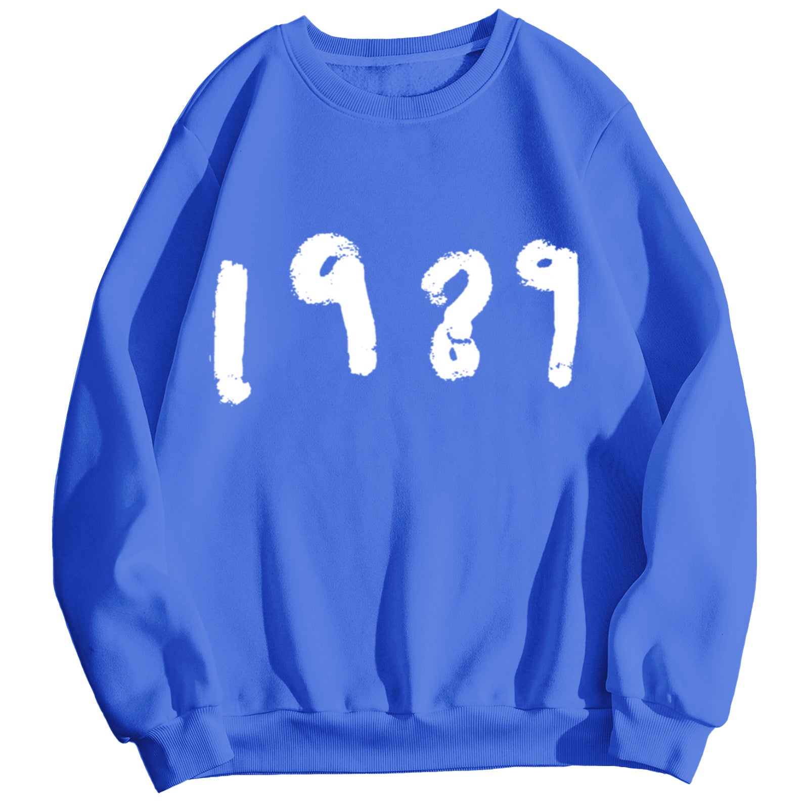 Women's 1989 Casual Long Sleeve Loose Round Neck Sweater