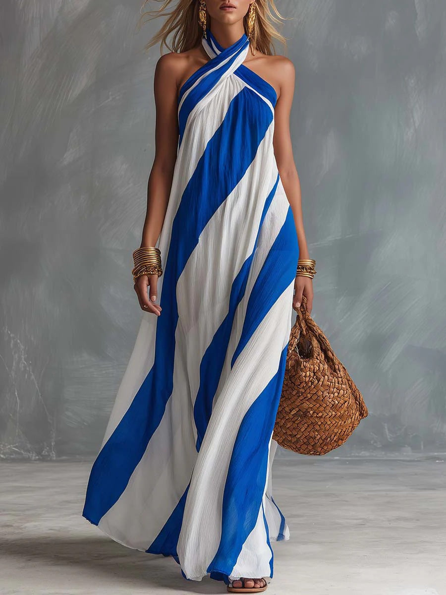 Women's Solid Loose Casual Maxi Dress