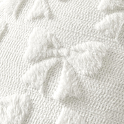 Pure White Bow Pillow Covers Coquette Room Decor 18x18