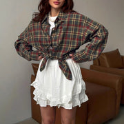 Retro Style Versatile Casual Long Sleeve Shirt For Women