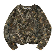 Plus Size Printed Crew Neck Pullover Sweatshirt
