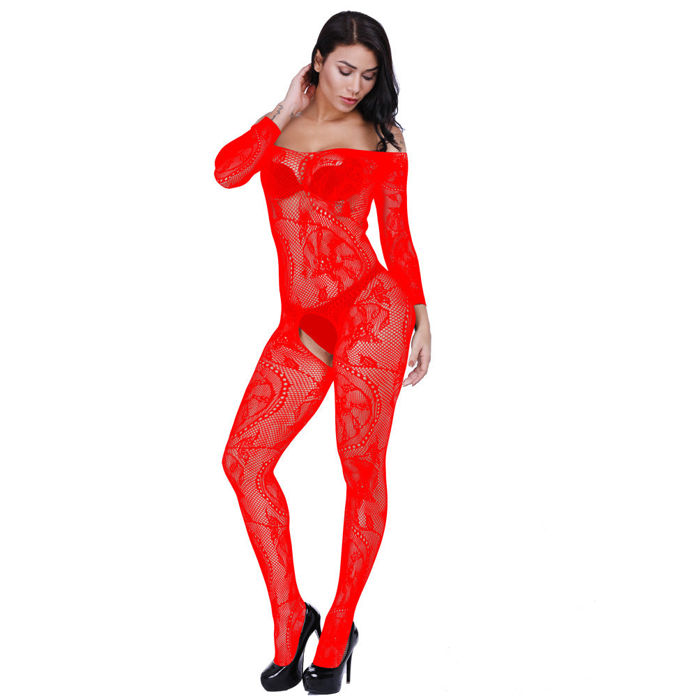 Halter Dragon Pattern One-Piece Stockings