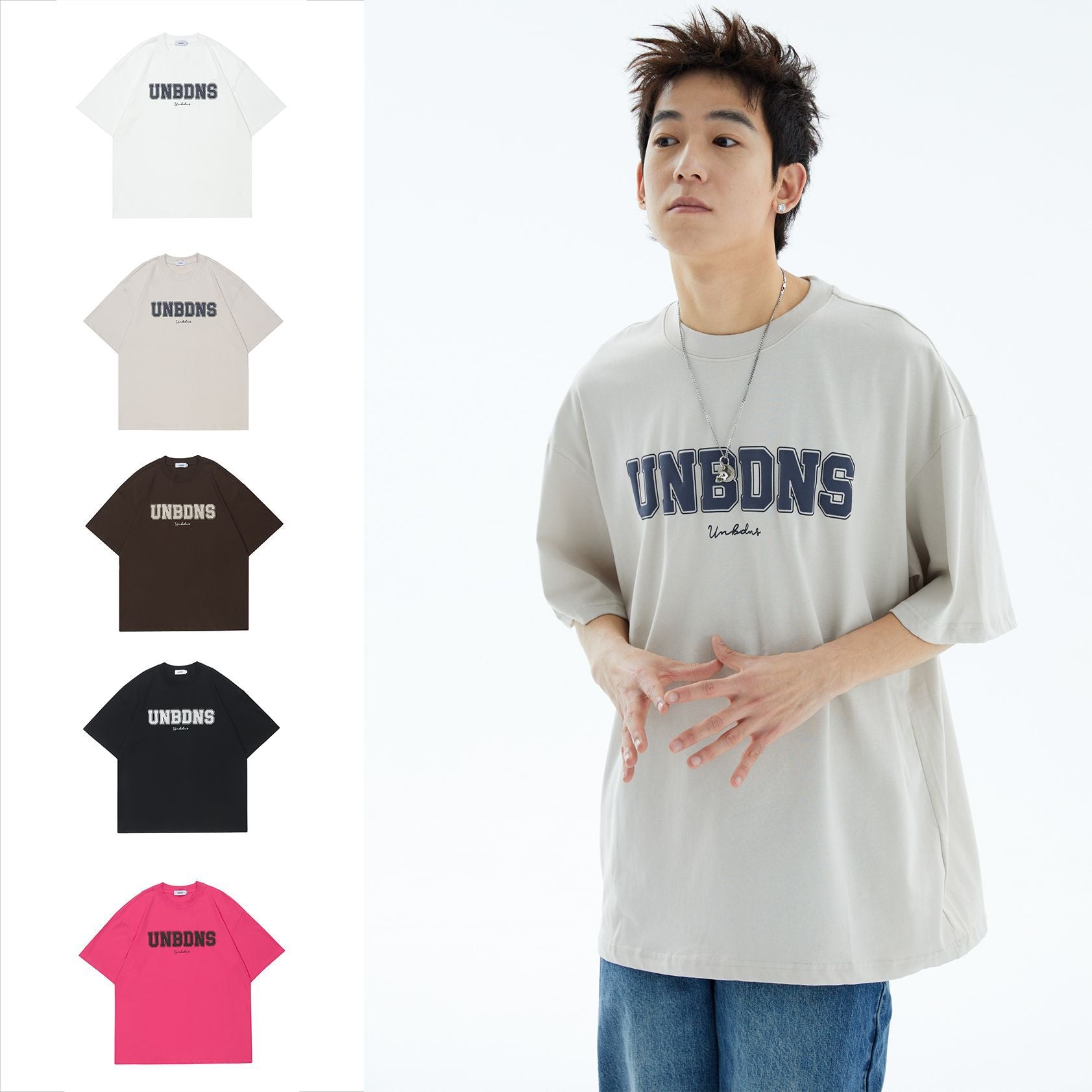Retro Letter Graphic Short Sleeve Casual Streetwear Tee
