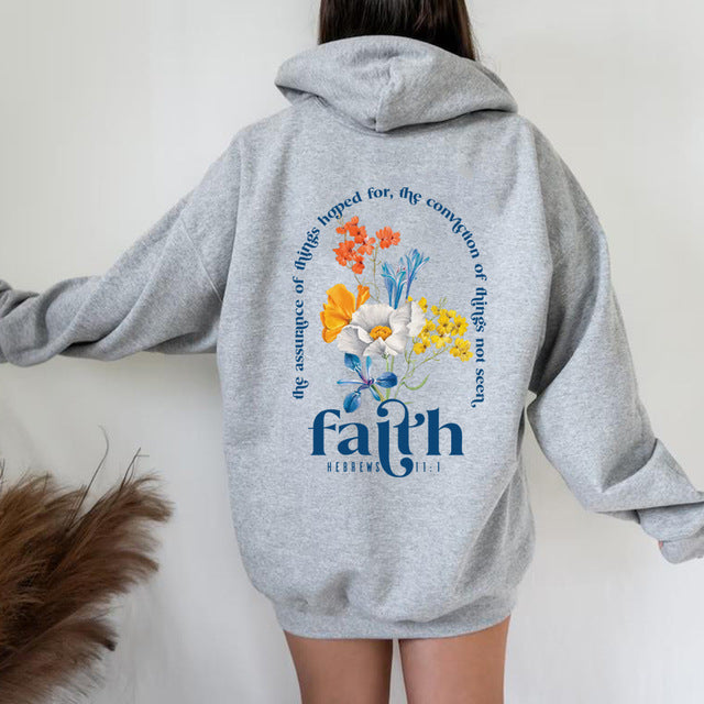 Cozy Letter Print Women's Pullover Sweatshirt