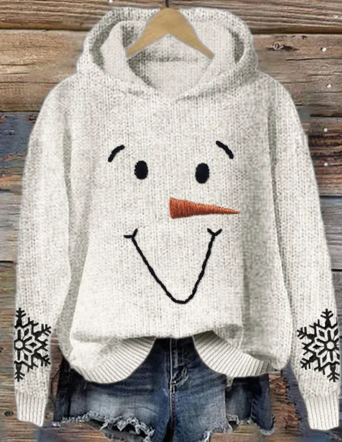 Festive Holiday Print Women's Christmas Sweatshirt